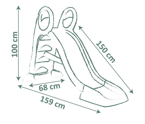 Smoby Zjeżdżalnia My Slide Ślizg 150cm