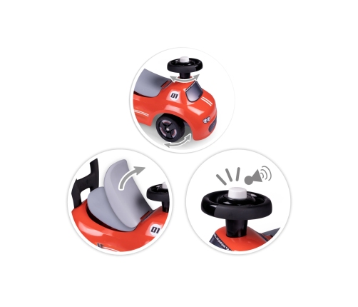 Smoby Czerwony Jeździk z klaksonem Ride-On