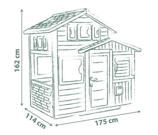 Smoby Life Domek ogrodowy Evo