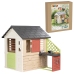 Smoby Domek Nature z kuchnią + 17 akcesoriów