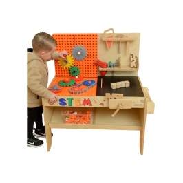 MASTERKIDZ Drewniany Warsztat XXL Montessori STEM z Narzędziami