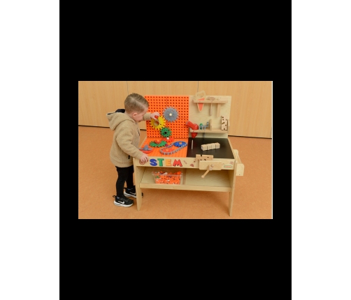 MASTERKIDZ Drewniany Warsztat XXL Montessori STEM z Narzędziami