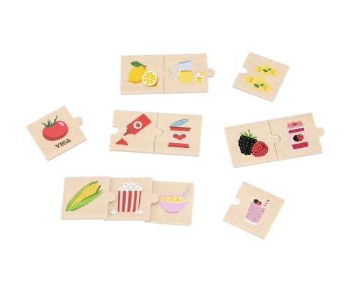 VIGA Zestaw Puzzli Odkrywaj Związki Między Naturą a Jedzeniem