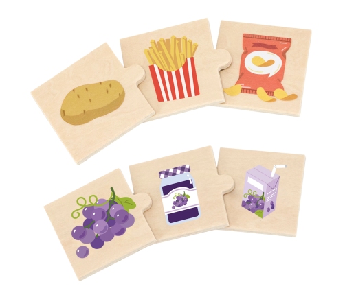 VIGA Zestaw Puzzli Odkrywaj Związki Między Naturą a Jedzeniem