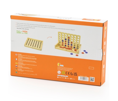 VIGA Gra logiczna 4 w Rzędzie 4 In a Row