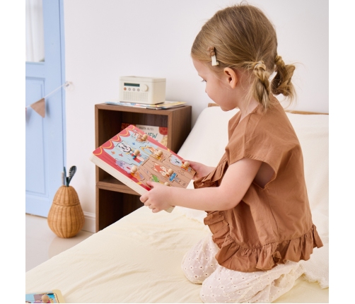 VIGA Puzzle Dźwiękowe Dopasuj Muzykujące Zwierzęta