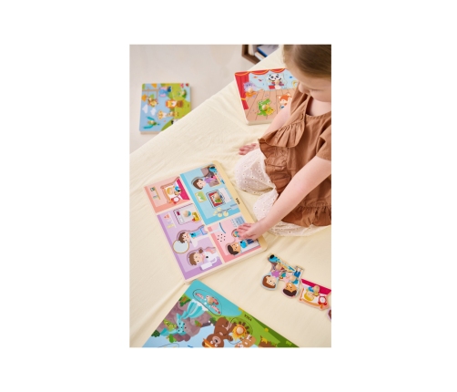 VIGA Puzzle Dźwiękowe Dopasuj Codzienne Aktywności