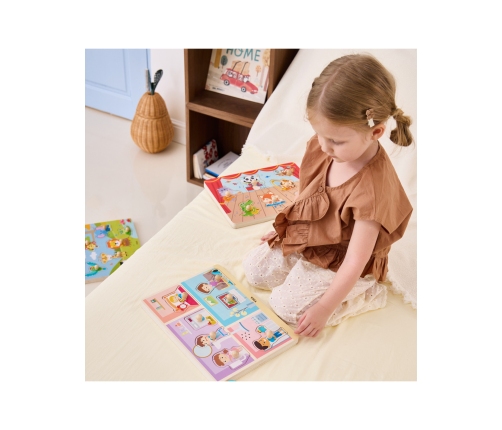 VIGA Puzzle Dźwiękowe Dopasuj Codzienne Aktywności