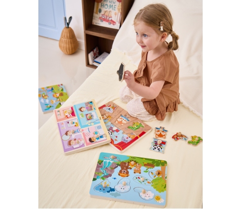 VIGA Puzzle Dźwiękowe Odkrywamy Naturę