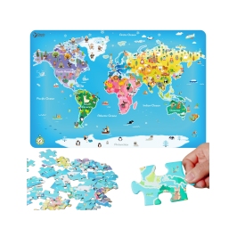 Classic World Puzzle Mapa Świata