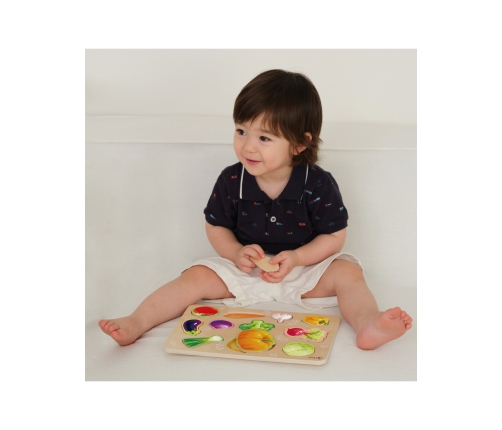 Drewniana Układanka Montessori Warzyw