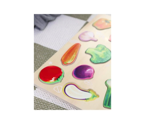 Drewniana Układanka Montessori Warzyw