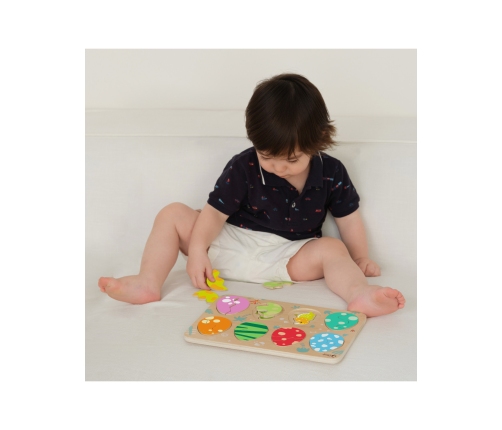 Classic World Drewniana Układanka Jajka Dinozaurów