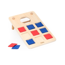 Viga Gra Zręcznościowa 2w1 Kółko i Krzyżyk + Cornhole - Rzut Do celu