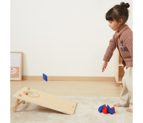 Viga Gra Zręcznościowa 2w1 Kółko i Krzyżyk + Cornhole - Rzut Do celu