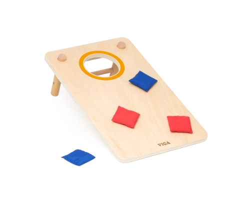 Viga Gra Zręcznościowa 2w1 Kółko i Krzyżyk + Cornhole - Rzut Do celu