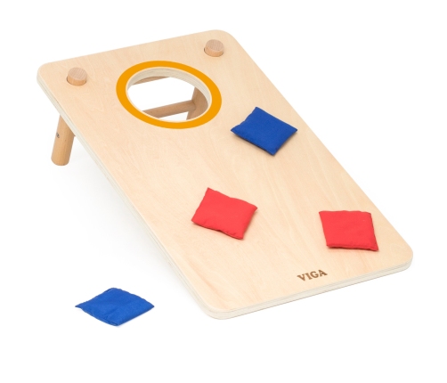 Viga Gra Zręcznościowa 2w1 Kółko i Krzyżyk + Cornhole - Rzut Do celu