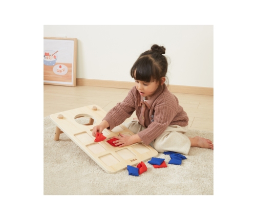 Viga Gra Zręcznościowa 2w1 Kółko i Krzyżyk + Cornhole - Rzut Do celu