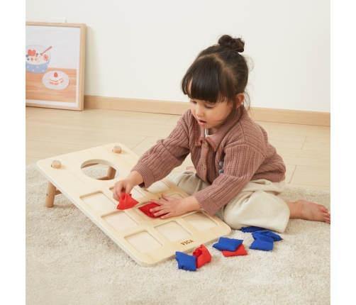 Viga Gra Zręcznościowa 2w1 Kółko i Krzyżyk + Cornhole - Rzut Do celu