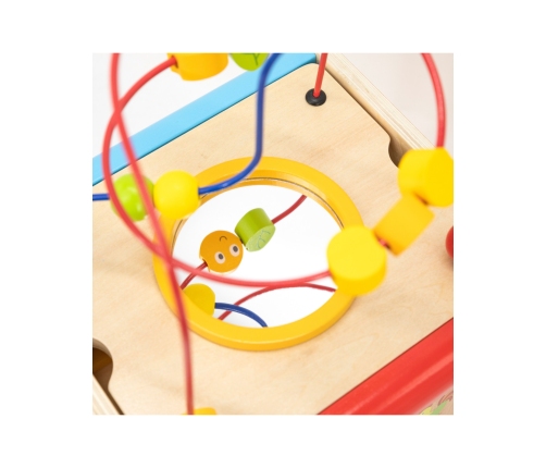 Viga Drewniana Kostka Edukacyjna 5w1