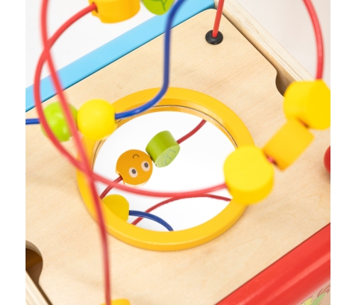 Viga Drewniana Kostka Edukacyjna 5w1