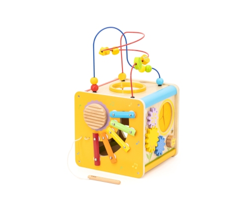 Viga Drewniana Kostka Edukacyjna 5w1