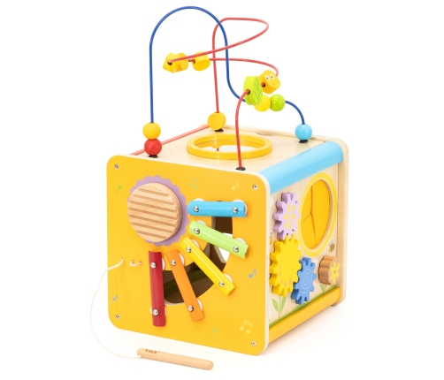 Viga Drewniana Kostka Edukacyjna 5w1