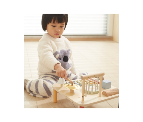 Viga Drewniany Stolik Edukacyjny Muzyczny Sensoryczny 7W1