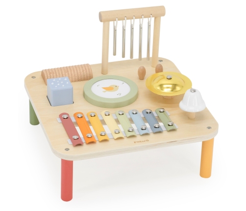 Viga Drewniany Stolik Edukacyjny Muzyczny Sensoryczny 7W1