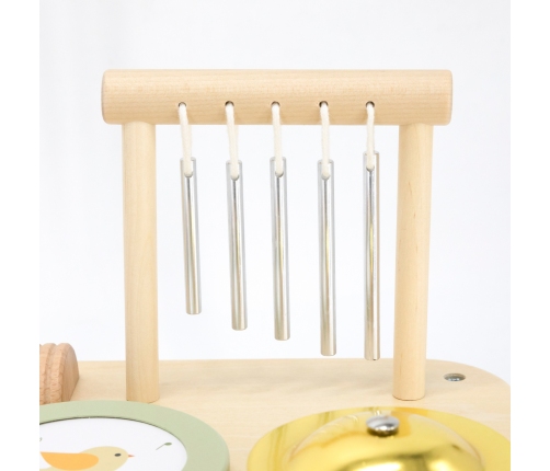 Viga Drewniany Stolik Edukacyjny Muzyczny Sensoryczny 7W1