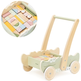 Viga Drewniany Wózek Na Klocki Pchacz Viga Drewniany Wózek Na Klocki Pchacz