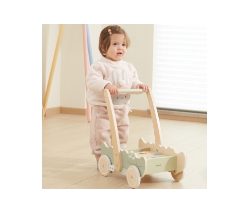 Viga Drewniany Wózek Na Klocki Pchacz