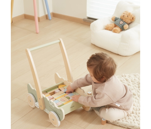 Viga Drewniany Wózek Na Klocki Pchacz