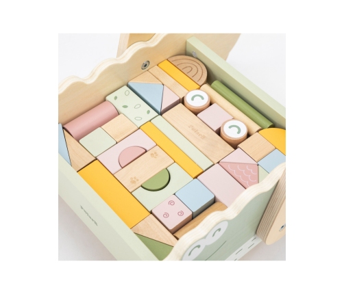 Viga Drewniany Wózek Na Klocki Pchacz