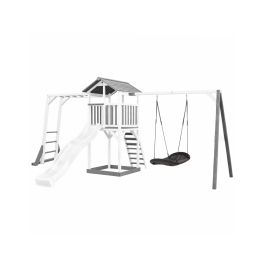 AXI Plac Zabaw Drewniany Wieża z Huśtawką Drabinki Wspinaczkowe Zjeżdżalnia XLL