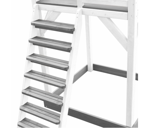 AXI Plac Zabaw Drewniany Wieża z Huśtawką Drabinki Wspinaczkowe Zjeżdżalnia XLL