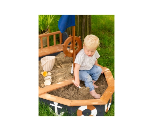 AXI Drewniana Piaskownica Doris ze Schowkiem + Pokrowiec 153 cm