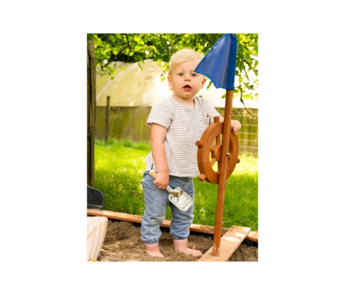 AXI Drewniana Piaskownica Doris ze Schowkiem + Pokrowiec 153 cm