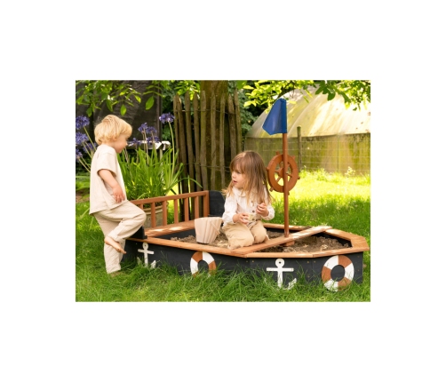 AXI Drewniana Piaskownica Doris ze Schowkiem + Pokrowiec 153 cm