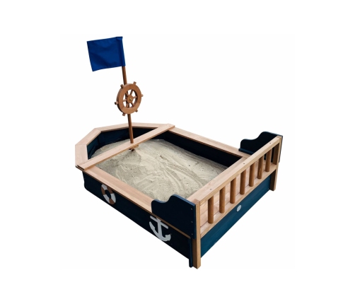 AXI Drewniana Piaskownica Doris ze Schowkiem + Pokrowiec 153 cm