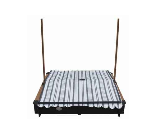 AXI Drewniana Piaskownica z Daszkiem Zamykana z Ławkami