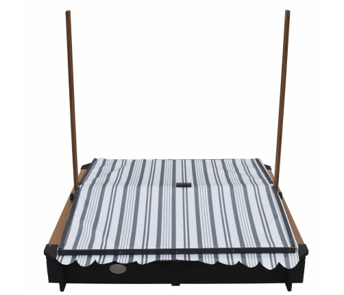 AXI Drewniana Piaskownica z Daszkiem Zamykana z Ławkami