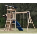 AXI Drewniany Duży Plac Zabaw Huśtawki Zjeżdżalnia Wieża + Piaskownica