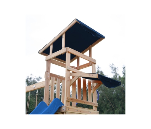 AXI Drewniany Duży Plac Zabaw Huśtawki Zjeżdżalnia Wieża + Piaskownica