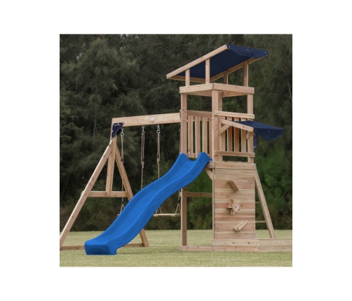 AXI Drewniany Duży Plac Zabaw Huśtawki Zjeżdżalnia Wieża + Piaskownica