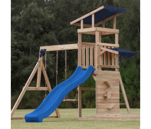 AXI Drewniany Duży Plac Zabaw Huśtawki Zjeżdżalnia Wieża + Piaskownica