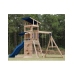 AXI Drewniany Duży Plac Zabaw Huśtawki Zjeżdżalnia Wieża + Piaskownica