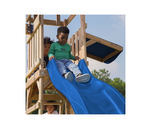 AXI Drewniany Duży Plac Zabaw Huśtawki Zjeżdżalnia Wieża + Piaskownica