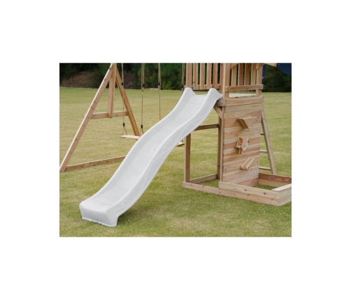 AXI Drewniany Duży Plac Zabaw Huśtawki Zjeżdżalnia Wieża + Piaskownica - Biały
