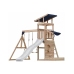 AXI Drewniany Duży Plac Zabaw Huśtawki Zjeżdżalnia Wieża + Piaskownica - Biały